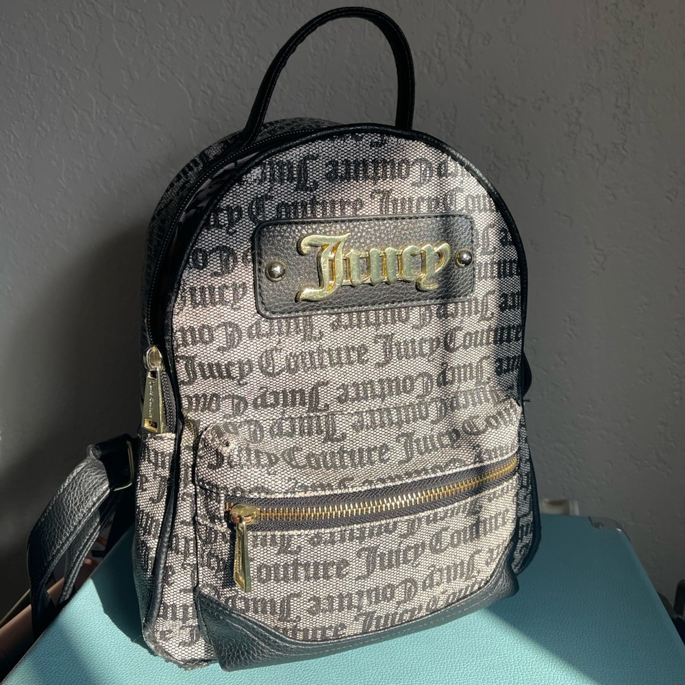 COPY - Juicy Couture Gothic Stripe Faux Leather Backpack